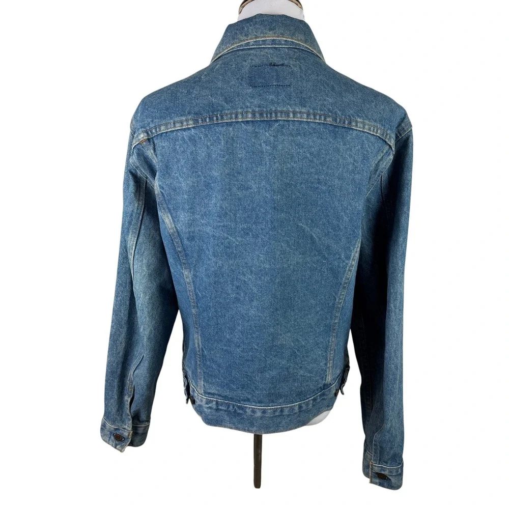 Levi Strauss Men's Blue‎ Denim Trucker Jacket Made in USA Vintage Size 44R
